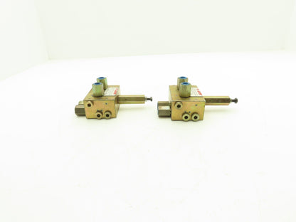 Malco B1000 Lubricator Valve Block 1/4"NPT  Lot of 2