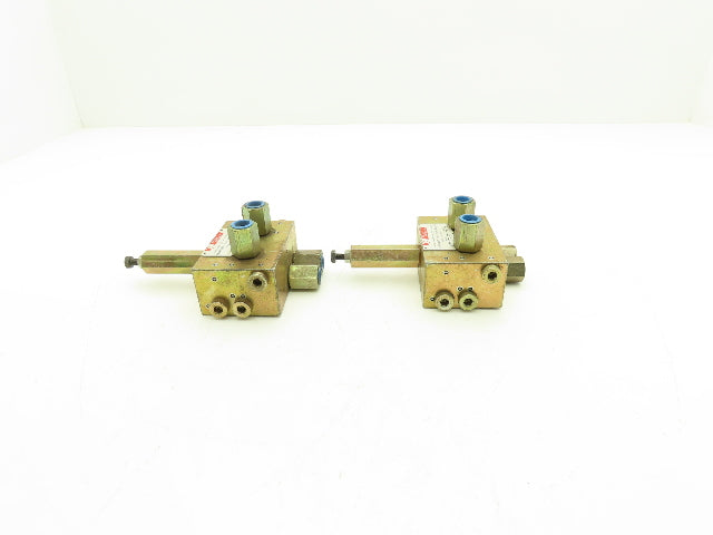 Malco B1000 Lubricator Valve Block 1/4"NPT  Lot of 2