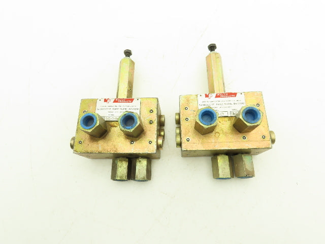 Malco B1000 Lubricator Valve Block 1/4"NPT  Lot of 2