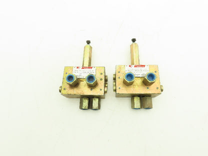 Malco B1000 Lubricator Valve Block 1/4"NPT  Lot of 2