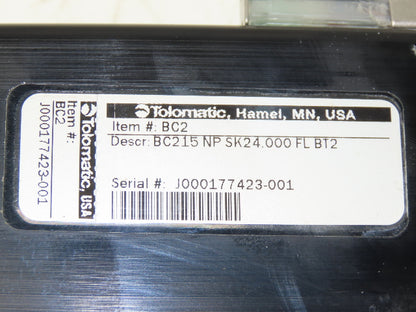 Tolomatic BC215 NP SK24.000 FL BT2 Pneumatic Band Cylinder Actuator 24" Stroke