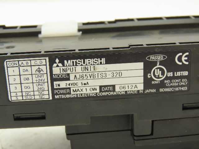 Mitsubishi AJ65VBTS3-32D Remote I/O Controller MELSEC-A Series 32 Digital Inputs