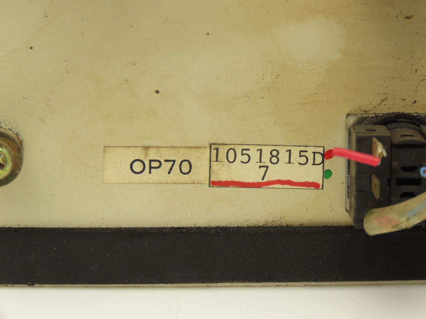 Nachi OP70 AW Controller HMI Control Panel Interface *NO KEY