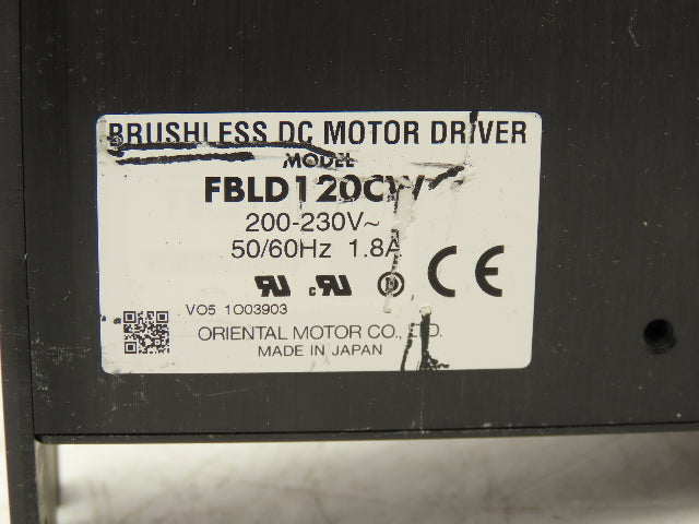 Oriental FBLD120CW Brushless DC Motor Driver 200-230v 50/60hz 1.8A