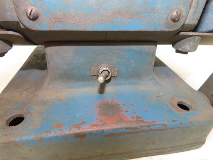 The Cincinnati BEA 102 Vintage 6" Pedestal Grinder 1/4Hp 3450rpm 115V Double-End