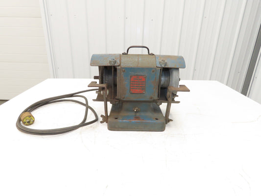 The Cincinnati BEA 102 Vintage 6" Pedestal Grinder 1/4Hp 3450rpm 115V Double-End