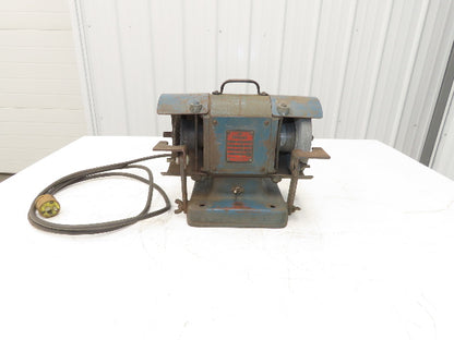 The Cincinnati BEA 102 Vintage 6" Pedestal Grinder 1/4Hp 3450rpm 115V Double-End