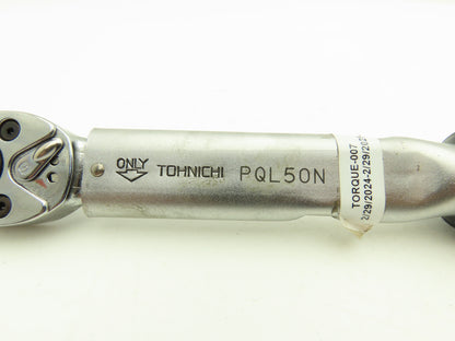 Tohnichi PQL50N Pre-Lock Adjustable Torque Wrench Ratchet 3/8" Drive 10-50 Nm
