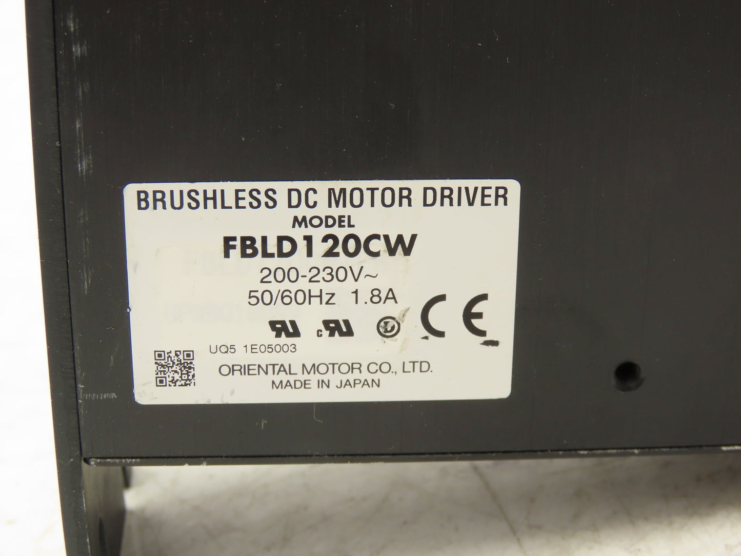 Oriental FBLD120CW Brushless DC Motor Driver 200-230v 50/60hz 1.8A