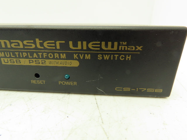 Aten CS-1758 MasterView Max KVM Switch 8-Way USB &PS/22 VGA Audio In/Out 3.5mm
