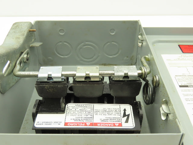 Siemens I-T-E JU321 Safety Switch Disconnect 30A 240VAC 7.5HP Non Fused