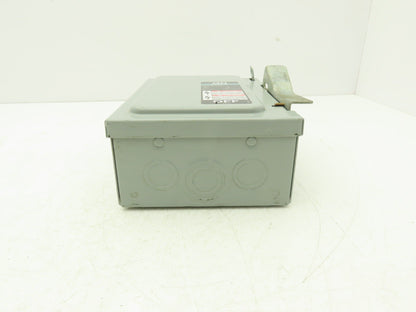 Siemens I-T-E JU321 Safety Switch Disconnect 30A 240VAC 7.5HP Non Fused