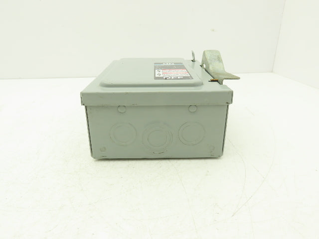 Siemens I-T-E JU321 Safety Switch Disconnect 30A 240VAC 7.5HP Non Fused