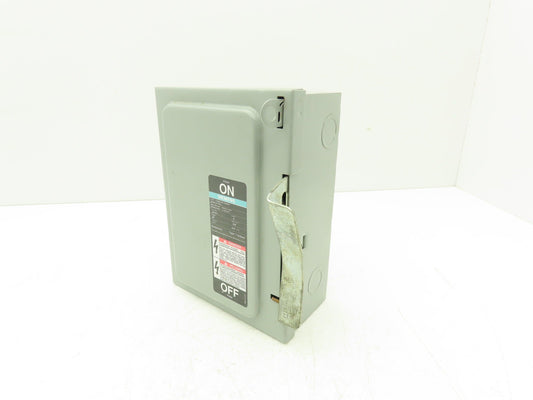 Siemens I-T-E JU321 Safety Switch Disconnect 30A 240VAC 7.5HP Non Fused