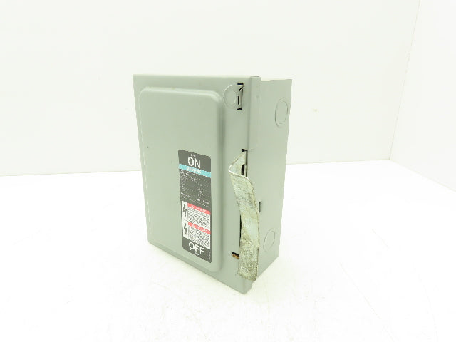 Siemens I-T-E JU321 Safety Switch Disconnect 30A 240VAC 7.5HP Non Fused