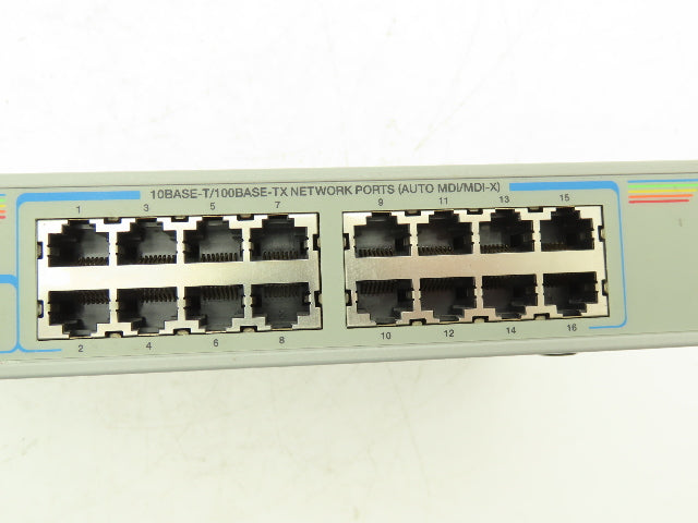 Allied Telesis FS716TL Fast Ethernet Switch CentreCOM 16 Port 100-240VAC 0.4A