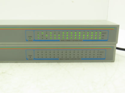 AT FS716TXL Fast Ethernet Switch CentreCOM 16 Port 100-240VAC 0.4A Lot of 2