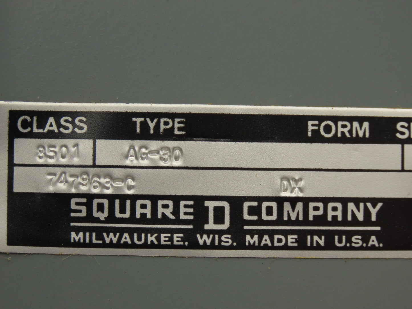 Square D 8501 A0-30 Solid State Overload Relay SER C 600V 12V Coil