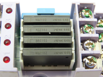 Panasonic AY34002 RT-3 Unit Relay 24VDC w/4 PCS PhotoMOS Power AQZ102 Lot of 10
