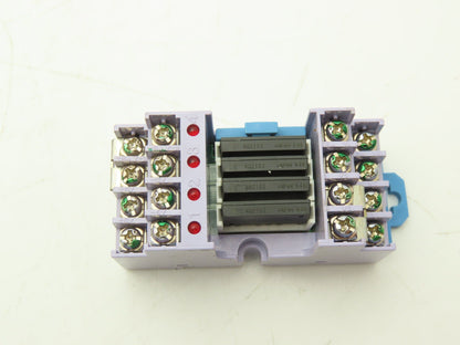 Panasonic AY34002 RT-3 Unit Relay 24VDC w/4 PCS PhotoMOS Power AQZ102 Lot of 10