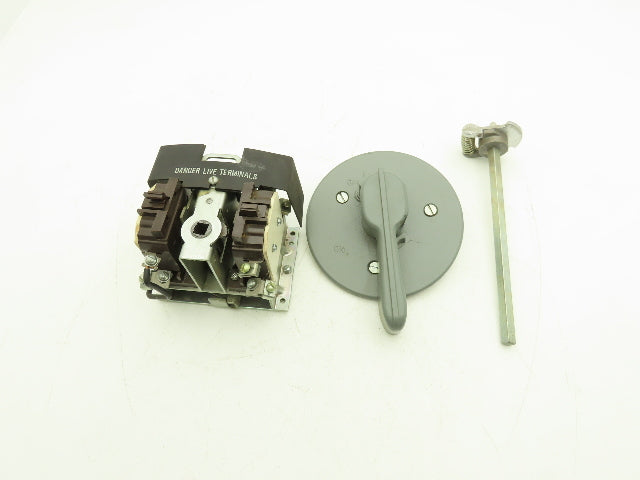 Cuttler Hammer 10904H2A Disconnect Switch 30A 600VAC 25HP 3PH Non Fused