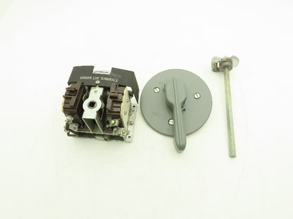 Cuttler Hammer 10904H2A Disconnect Switch 30A 600VAC 25HP 3PH Non Fused