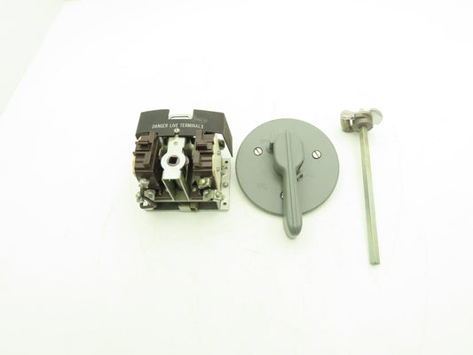 Cuttler Hammer 10904H2A Disconnect Switch 30A 600VAC 25HP 3PH Non Fused