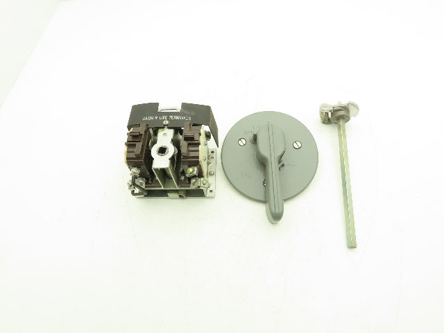 Cuttler Hammer 10904H2A Disconnect Switch 30A 600VAC 25HP 3PH Non Fused