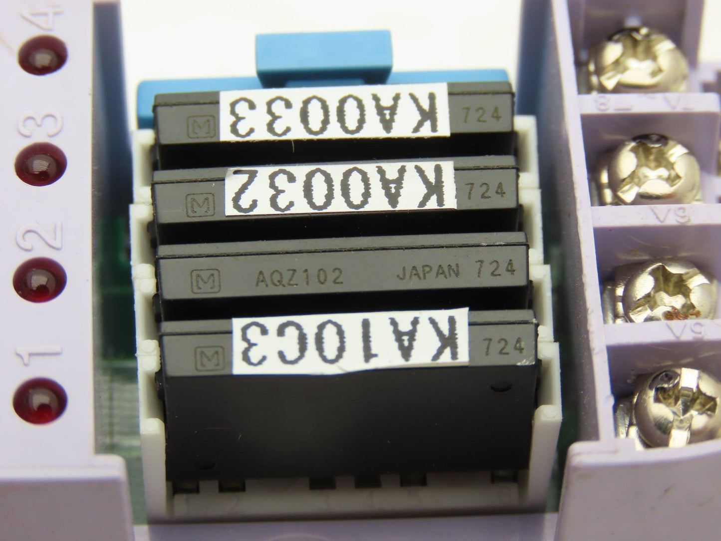 Panasonic AY34002 RT-3 Unit Relay 24VDC w/4 PCS PhotoMOS Power AQZ102 Lot of 10