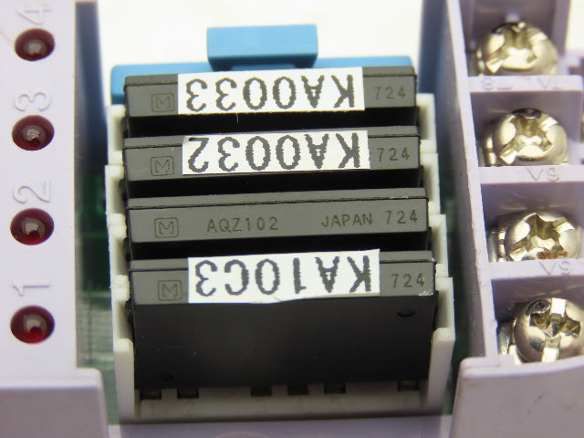 Panasonic AY34002 RT-3 Unit Relay 24VDC w/4 PCS PhotoMOS Power AQZ102 Lot of 10