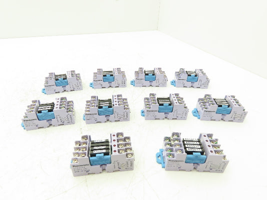 Panasonic AY34002 RT-3 Unit Relay 24VDC w/4 PCS PhotoMOS Power AQZ102 Lot of 10