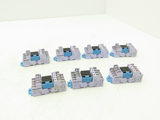 Panasonic AY34002 RT-3 Unit Relay 24VDC w/4 PCS PhotoMOS Power AQZ102 Lot of 7