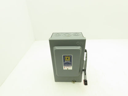 Square D H 321 Fused Safety Disconnect Switch 30A 240VAC 7.5HP 3Ph New