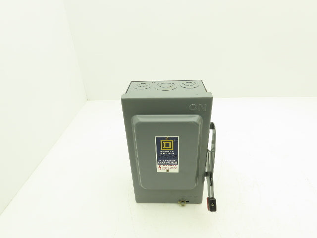 Square D H 321 Fused Safety Disconnect Switch 30A 240VAC 7.5HP 3Ph New