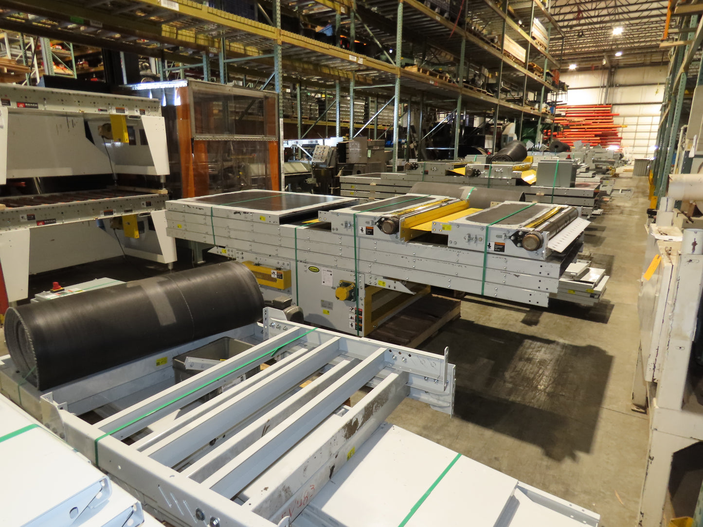 Hytrol BPC 49"x 50' 6" Slider Bed Conveyor 47"Belt 7.5Hp 3PH Center Drive 124fpm