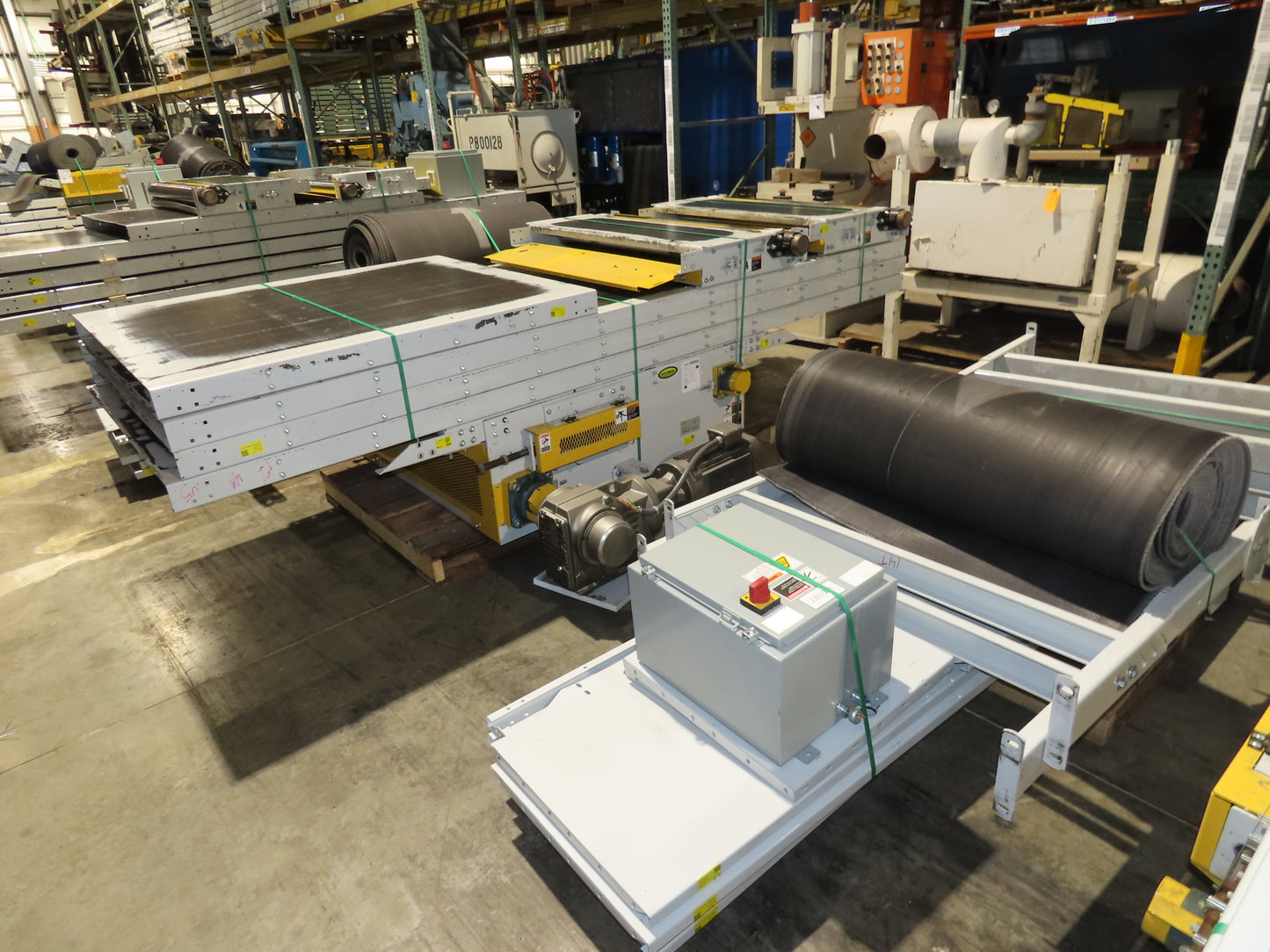 Hytrol BPC 49"x 50' 6" Slider Bed Conveyor 47"Belt 7.5Hp 3PH Center Drive 124fpm