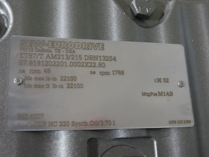 Hytrol BPC 49"x 50' 6" Slider Bed Conveyor 47"Belt 7.5Hp 3PH Center Drive 124fpm