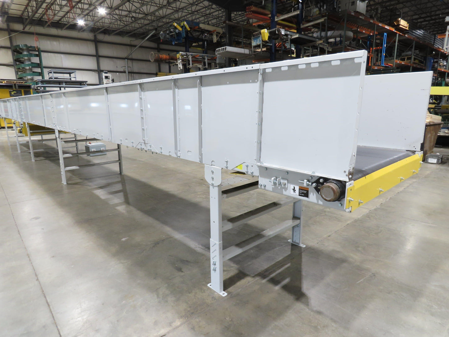 Hytrol BPC 49"x 50' 6" Slider Bed Conveyor 47"Belt 7.5Hp 3PH Center Drive 124fpm