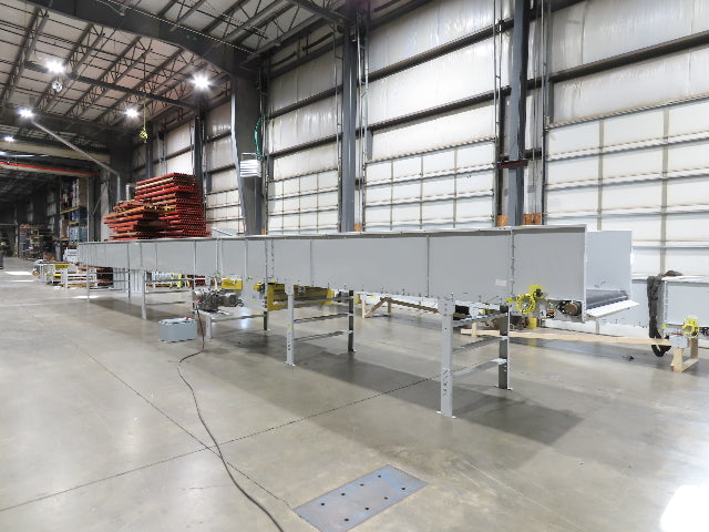 Hytrol BPC 49"x 50' 6" Slider Bed Conveyor 47"Belt 7.5Hp 3PH Center Drive 124fpm