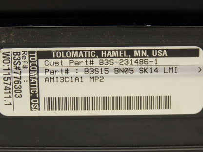 Tolomatic B3S-231486-1 Ball Screw Linear Actuator 14" Stroke 1/5" Per Rev