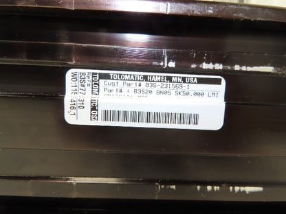 Tolomatic B3S-231569-1 Ball Screw Linear Actuator 50" Stroke 1/5" Per Rev