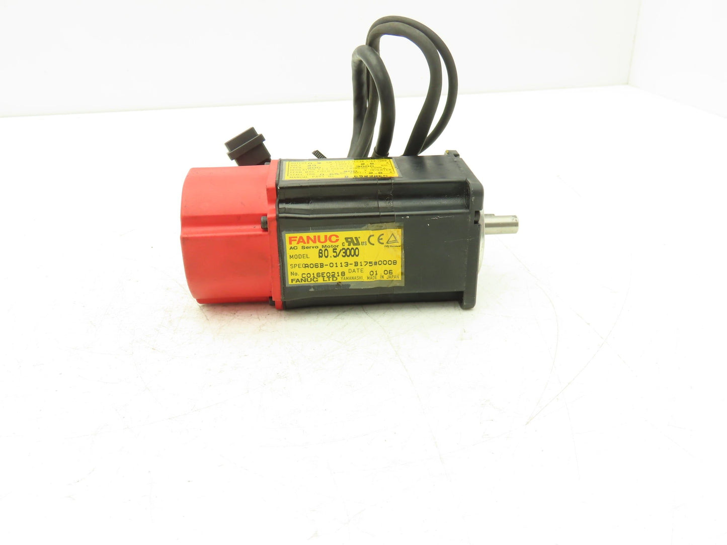Fanuc A06B-0113-B175 AC Servo Motor 0.2kw 3000RPM Encoder A20B-8001-0560