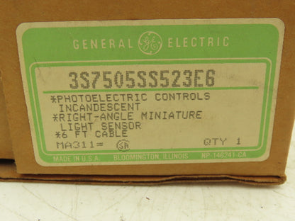 General Electric 3S7505SS523E6 Photoelectric Sensor Right-Angle 6' Cord