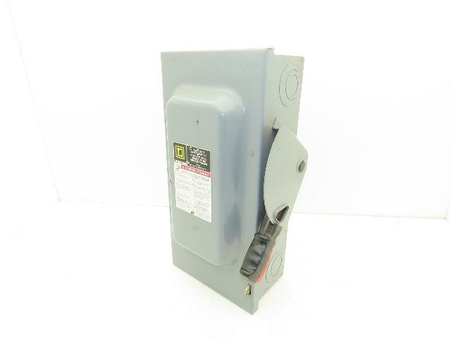 Square D HU362 Safety Disconnect Switch 60A 600VAC 60HP 3Ph Non Fused