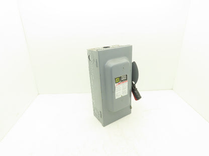 Square D HU362 Safety Disconnect Switch 60A 600VAC 60HP 3Ph Non Fused