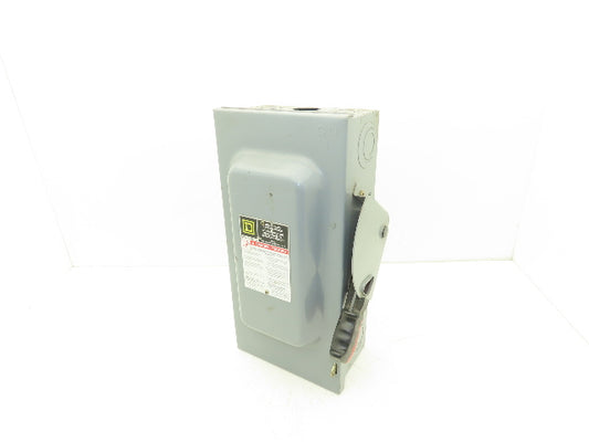 Square D HU362 Safety Disconnect Switch 60A 600VAC 60HP 3Ph Non Fused