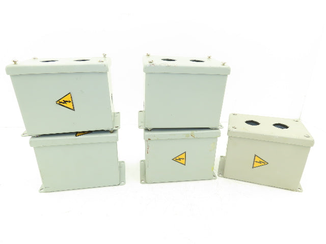 Hoffman E2PBX Pushbutton Enclosure Only 4X6X4.5"  Lot of 5