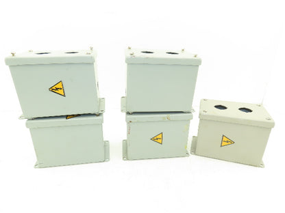 Hoffman E2PBX Pushbutton Enclosure Only 4X6X4.5"  Lot of 5