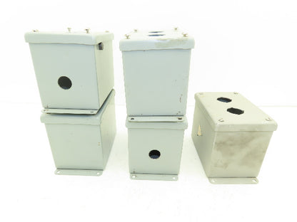 Hoffman E2PBX Pushbutton Enclosure Only 4X6X4.5"  Lot of 5