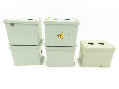Hoffman E2PBX Pushbutton Enclosure Only 4X6X4.5"  Lot of 5